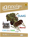 CLAAS Mähdrescher Typ Mercur & Ford Diesel Motor Typ 592E Bild- Bedienungsanleitungen & Bild- Ersatzteillisten & Explosionszeichnungen - annoligno 961